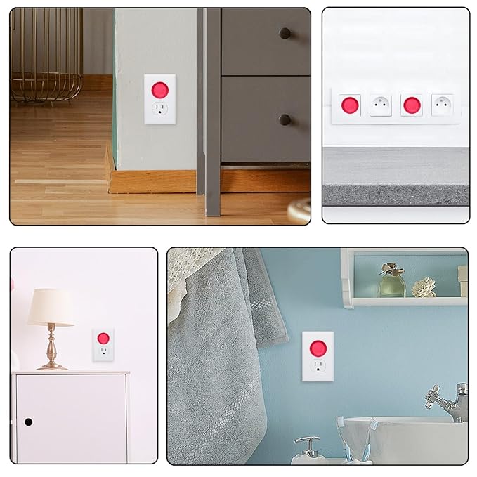 Pure Red Color Outlet Plug Covers Child Proof Electrical Outlets Protector - Wall Socket Protector for Baby Kids- Electrical Insulation