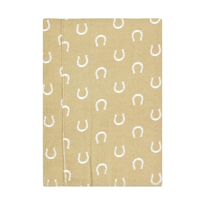 Hudson Baby Unisex Baby Cotton Flannel Burp Cloths, Cowboy 4-Pack, One Size