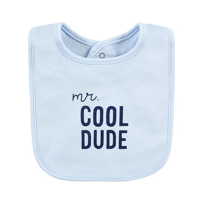 Hudson Baby Unisex Baby Cotton Bibs, Hugasaurus, One Size