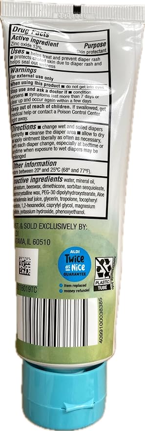 Little Journey Diaper Rash Cream, Pediatrician Tested, Diaper Rash Cream, Skin Protectant. Zinc Oxide -FREE OF - parabens & phthalates & fragances with vitamin E . white