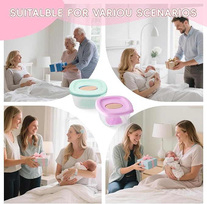 4 Pack Baby Food Storage Containers 4 oz, Baby Silicone Food Jars with Ventilation Valve, Snack Containers with Leak Proof Sealing Lid Microwave Safe, Suitablefor Nurseries, Schools and Travel