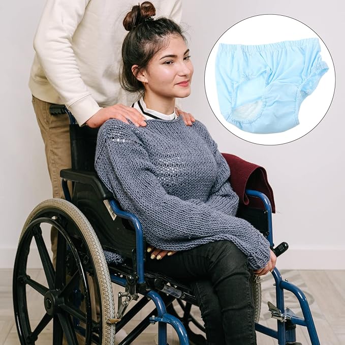 Elderly - On- Reusable Incontinence Pants Cloth Diapers Incontinence Diapers Comfortable Urinary Nappy Women's Hedging Disposable Cloth Cotton