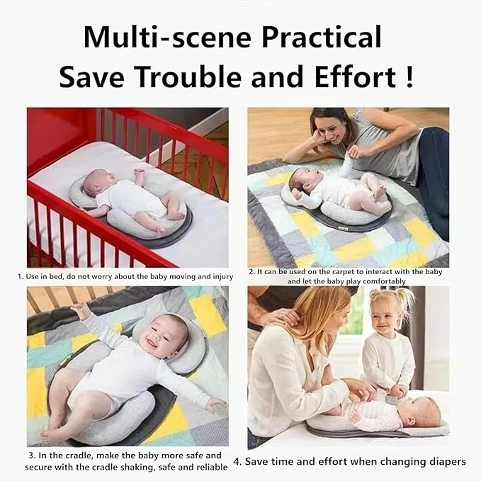 Lounger Pillow for Infant Cushion Reflux Breastfeeding Pillow, Bottle Feeding, Tummy Time