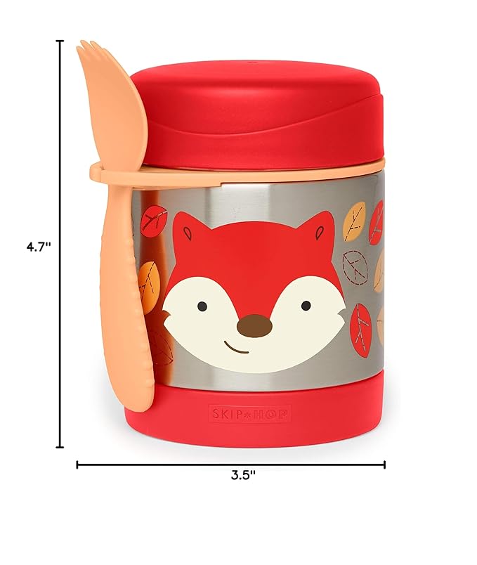 Skip Hop Insulated Baby Food Jar, Zoo, Fox
