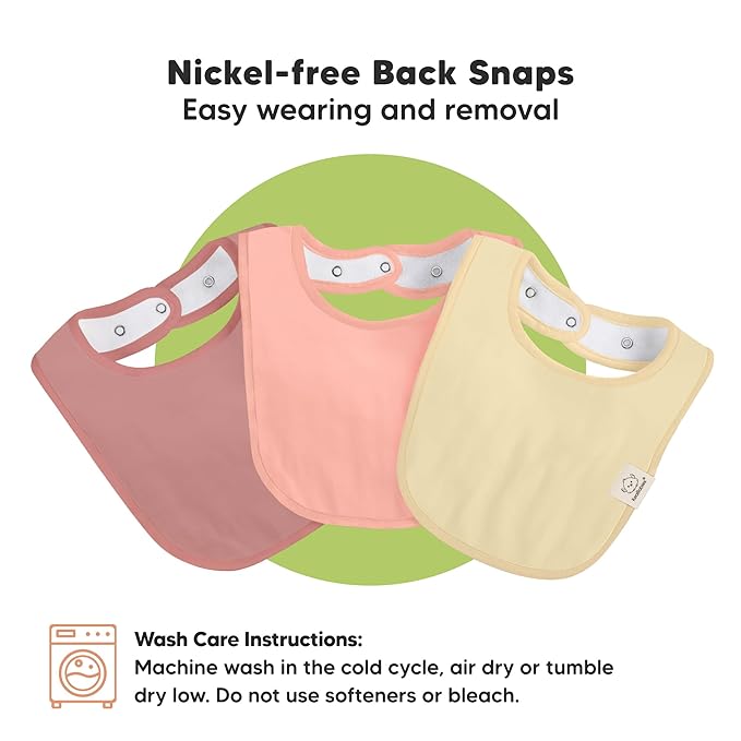 8-Pack Organic Baby Bibs for Boys, Girls - Soft Cotton Drooling and Teething Bibs for Baby Girl & Boy, Extra Absorbent, Easy To Clean & Put On for Toddler, Newborn, Infant 0-24 Months (Boho)