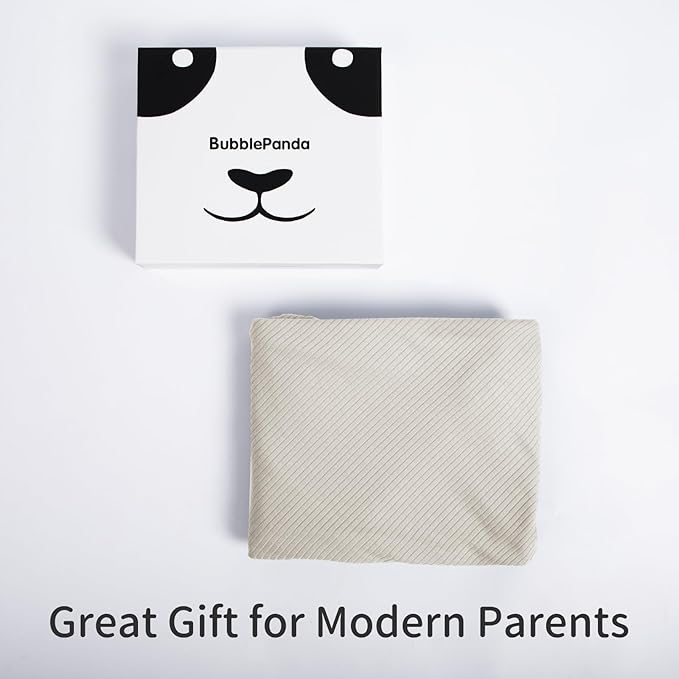 BubblePanda Rayon Made from Bamboo Nursing Cover for Baby Breastfeeding,360° Full Privacy Soft & Breathable Breastfeeding Covers Up for Women,Machine Washable Nursing Shawl,Stretchy Carseat Cover