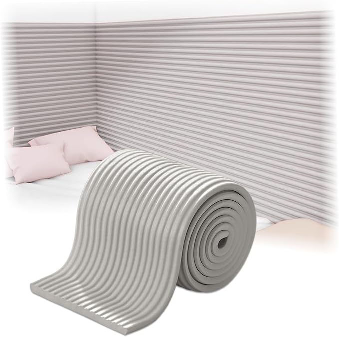 Crib Padding for Sides 79x8 Soft High Elasticity Thickened NBR Padded Wall Panels Water Resistant Crib Bumper Pads for Wall Table Cabinet Desk