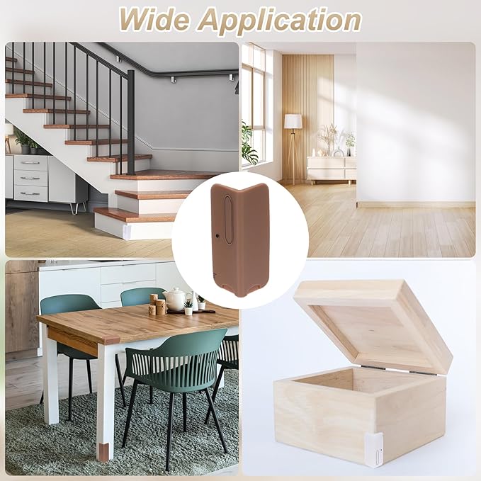 uxcell 6 Pcs 4 Inch Baseboard Corner Protector Guards, Furniture Corner Cover Proof Bumpers for Kitchen Bedroom Wall Countertop Table, Coffee