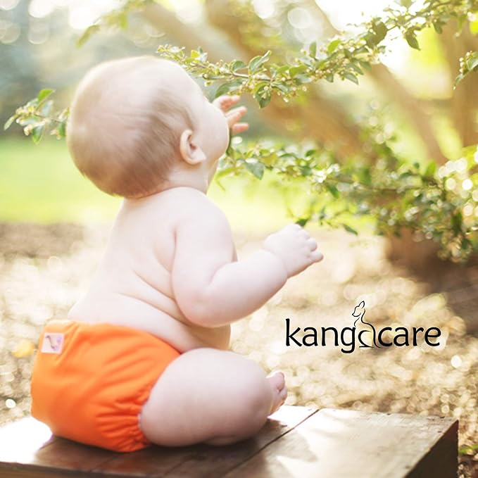 Kanga Care Rumparooz Double Leg Gusset Reusable Cloth Diaper Cover Newborn Snap | Poppy 4-15 lbs