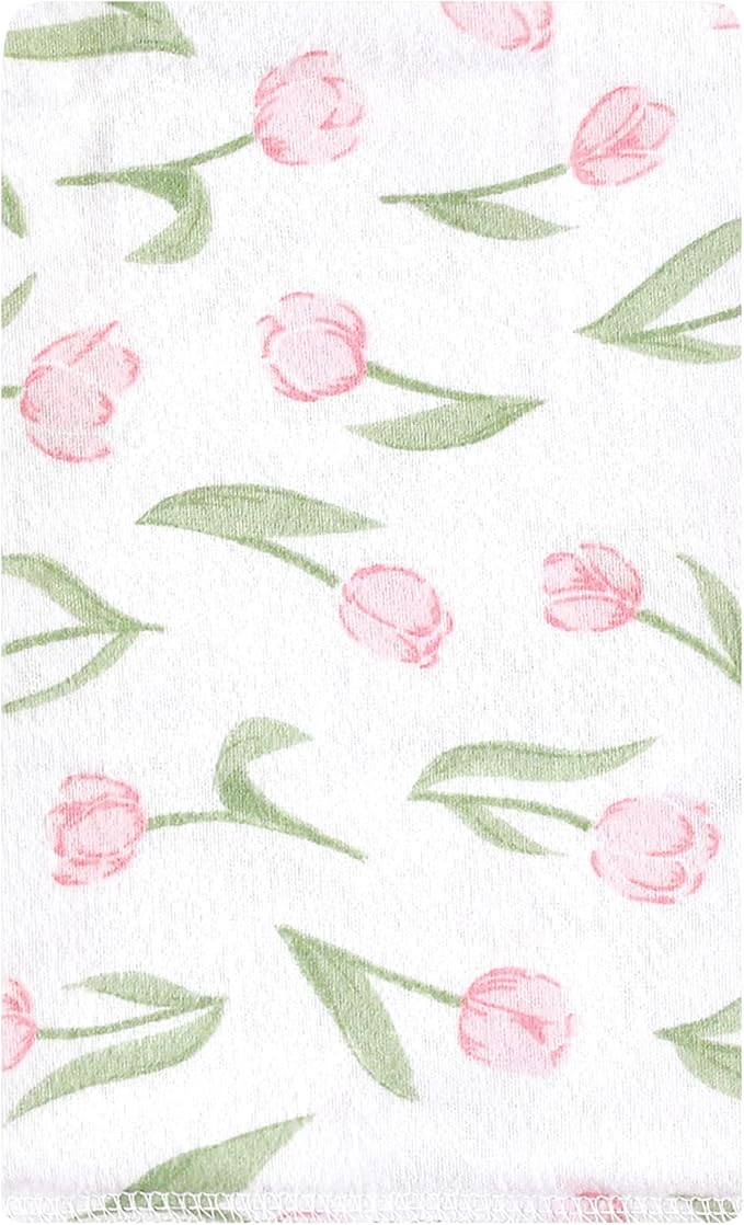 Luvable Friends Hudson Baby Flannel Burp Cloths 10pk, Blossom Tulip