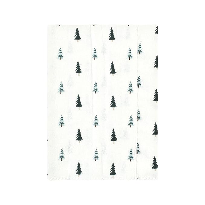 Hudson Baby Unisex Baby Cotton Flannel Burp Cloths, Boy Woodland Pals 4-Pack, One Size