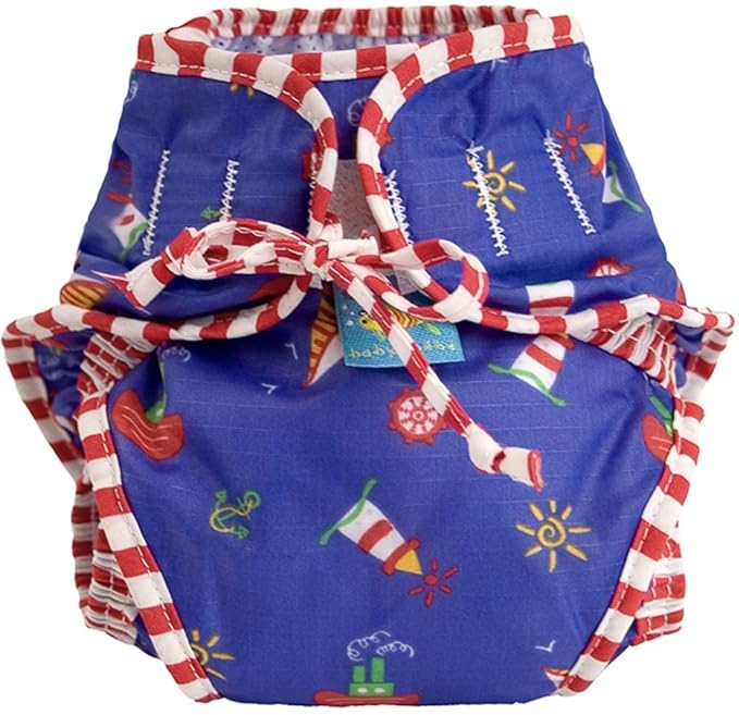 Kushies Baby Unisex Swim Diaper, Sailboats Print, Small