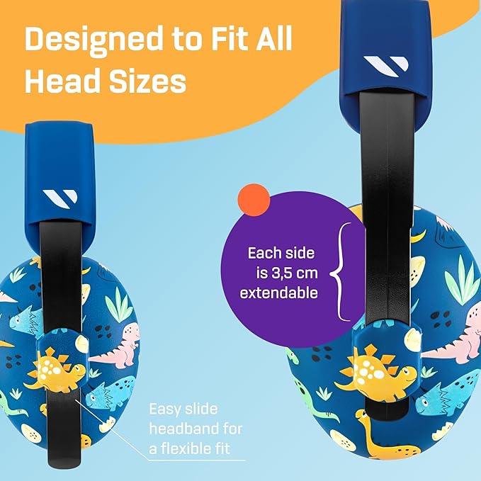 Vanderfields - Hearing Protection Ear Muffs - Over 33 dB (2K Hz) Broad Noise Cancelling Sound Reduction - Baby and Toddlers