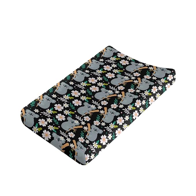 Cute Koala Changing Pad Covers Ultra Soft Stretch Diaper Change Table Pad Cover Infant Changing Mat Sheets Table Covers for Boys Girls