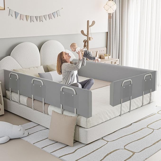 Baby Bed Bumpers for Toddlers Kids Bed,Baby Foam Bed Rail Guard for Elderly Adults,39inch Foam Padded Side Rail,Soft Safety Guard Rail for Kids,Side Rail for Queen King Twin Full Size