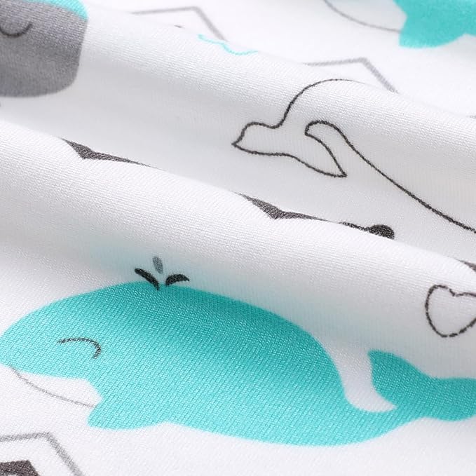 BROLEX Baby Nursing Pillow Covers: 2-Pack Soft Slipcovers for Breastfeeding Pillows - Comfortable Fabric, Fits Standard Nursing Pillows for Boys & Girls - Elephant Whale