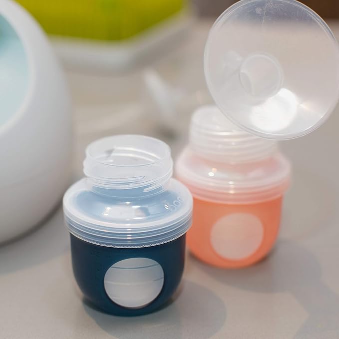 Boon Nursh Wide Neck Breast Pump Adaptor - Works with Spectra and Avent Breast Pumps - Compatible Nursh Bottles - Breastfeeding and Bottle-Feeding Essentials - 2 Count (Pack of 2)