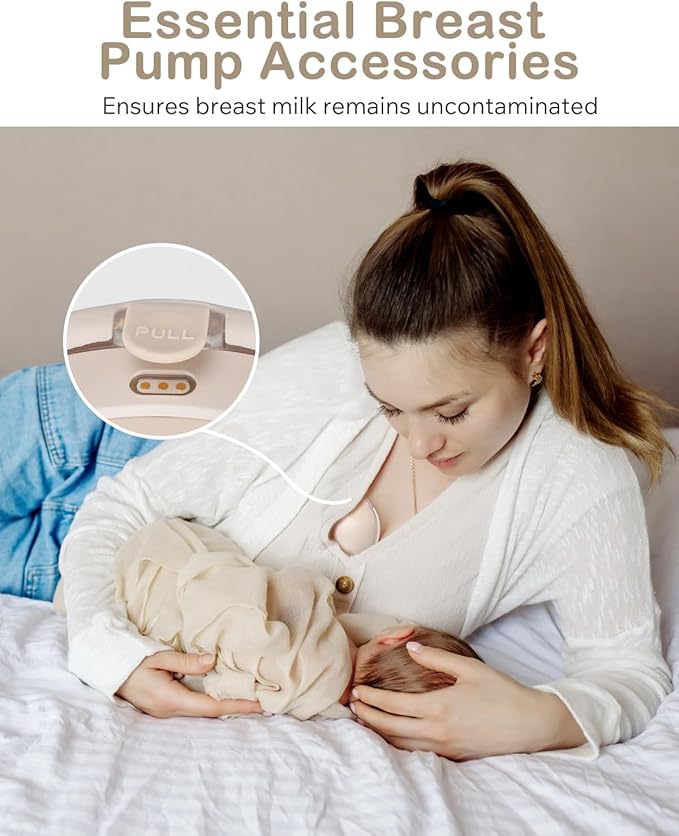 8PCS Replacement Spout Caps for eufy Wearable Breast Pump E10/E20/S1/S1 Pro – Dust-Proof Breast Pump Replacement Parts to Prevent Dust and Dirt from Entering