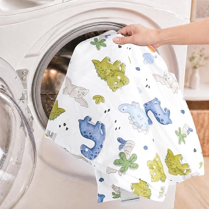 Nursing Pillow, Breastfeeding Pillow with Safety Buckle - Upgraded Design for Breastfeeding & Bottle Feeding, Large Size for Tummy Time & Sitting Support, Breathable Washable Cover