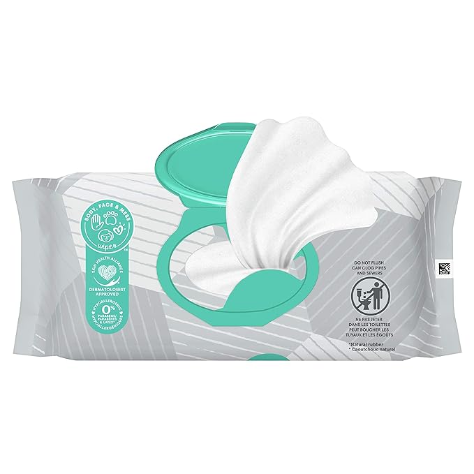Pampers Multi-Use Wet Wipes, 1X Pop-Top, Hypoallergenic and Dermatologist-Tested Baby Wipes, Fragrance Free, 56 Count