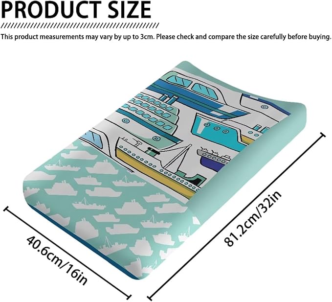 Cruise Change Pad Covers Comfortable Baby Change Pad Sheet Non Slip Change Table Covers Fit for Most Rectangular Change Pad