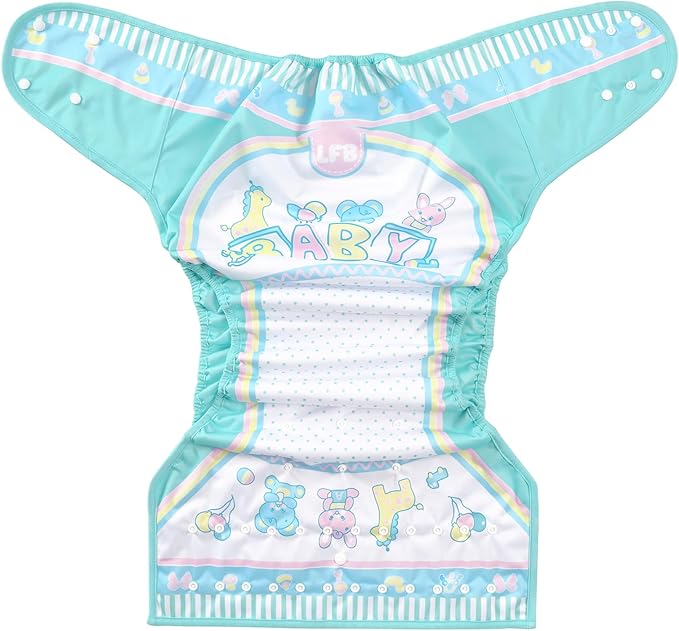 Littleforbig Washable Adjustable Reusable Waterproof Cloth Adult Diaper Wrap Cover - Baby Parade S