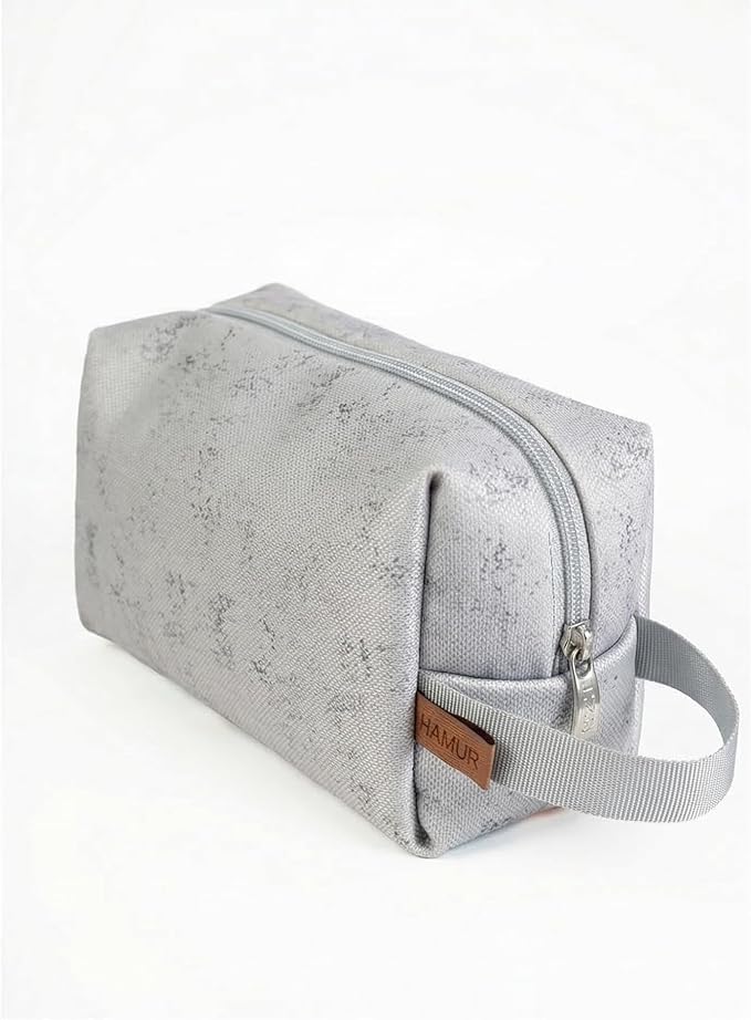 HAMUR HOME Reusable Wet Dry Bag – Water-Repellent Travel Organizer with Protective Inner Lining for Baby Diapers, Swimwear, Gym Clothes, or Toiletries, Wet Dry Bag Grey
