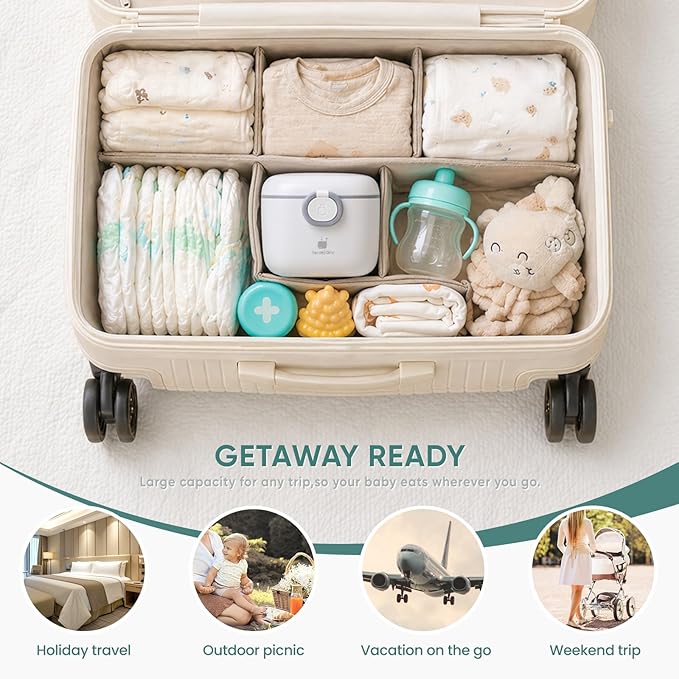 Termichy Milk-Powder Formula Dispenser Container: 14OZ Baby Formula Storage Container for Travel - Portable Formula Holder 400g