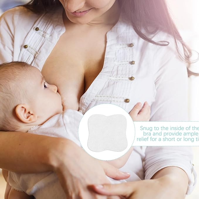 Frienda 20 Pieces Soothing Gel Pads Adjusting Hydrogel Reusable Pads Breastfeeding Essentials Nursing Pad Breast Pad Cooling Relief for Moms Sore Nipples from Pumping or Nursing