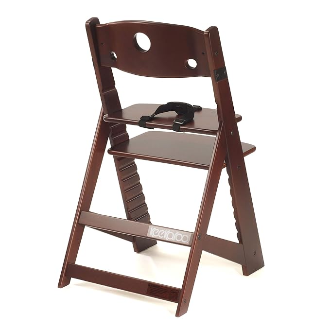 Keekaroo Height Right Kids High Chair, Mahogany