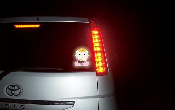 Richell safety reflective stickers baby bottles