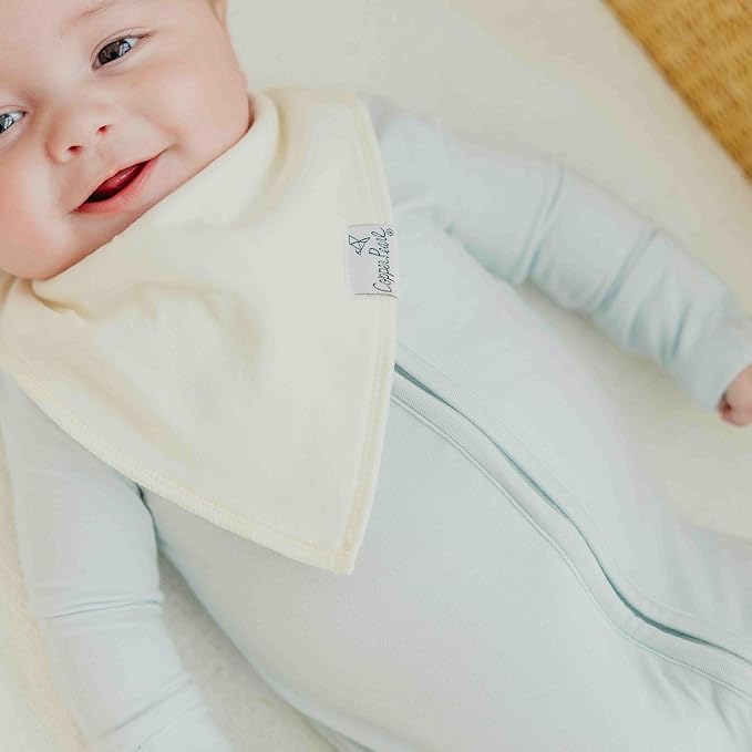 Copper Pearl Baby Bandana Bibs, 4 Pack