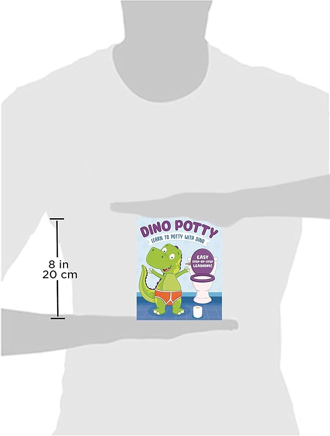Little2Big 81SLOW 000 Toilet Seat with Built-In Potty Training Seat & Dino Potty-Engaging Illustrations and Fun