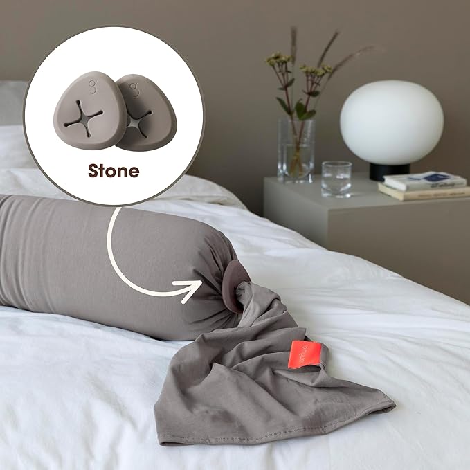 bbhugme Extra Replacement 100% BPA-Free Silicone Pebbles for Pregnancy or Nursing Pillow, Stone
