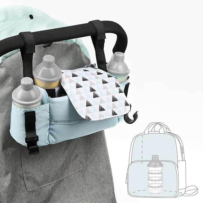 Accmor Formula Dispenser On The Go, 4 Compartments Stackable Formula Container for Travel, Baby Milk Powder Kids Snack Container, BPA Free 