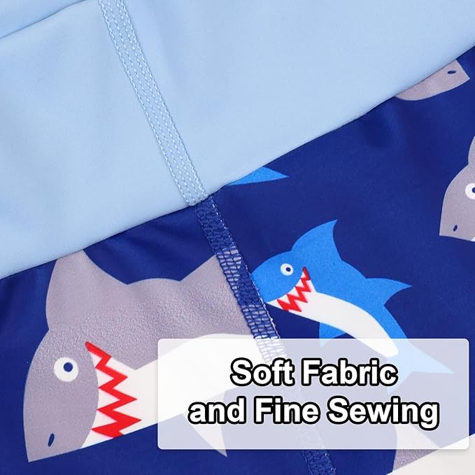 MooMoo Baby Swim Diapers 3 Pcs Waterproof Reusable Swimming Diapers for Baby Swim Lesson 2T-5T, Blue