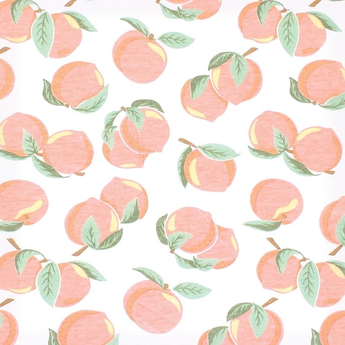 Hudson Baby Unisex Baby Cotton Changing Pad Cover, Peach, One Size