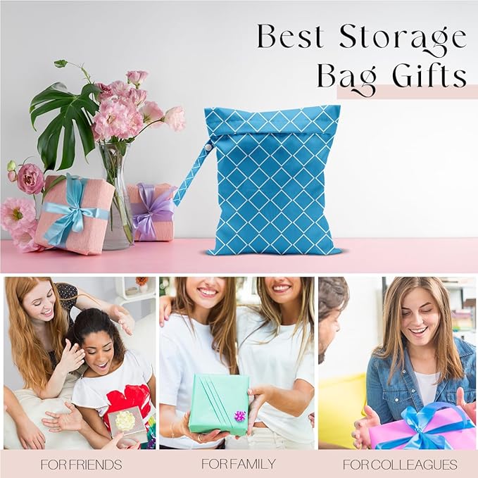 Wet Bag Wet Dry Bag for Swimsuit Travel Beach Pool Stroller Diapers Dirty Yoga Gym Clothes Waterproof Reusable