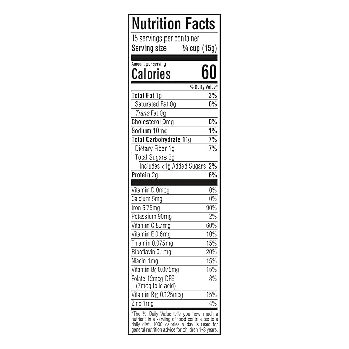 GERBER CEREAL FOR BABY POWER BLEND Toddler Oatmeal Lentil Peach Apple 5x8oz