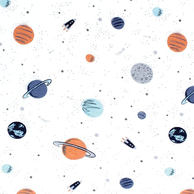 Hudson Baby Unisex Baby Changing Pad Cover, Space, One Size
