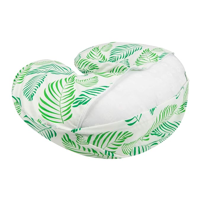 ALVABABY Nursing Pillow Cover Slipcover,Soft and Comfortable,Feathers Design,Maternity Breastfeeding Newborn Infant Feeding Cushion Cover ZT-CZ01