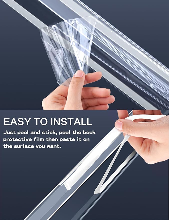 Clear Self-Adhesive Wall Corner Protectors,Corner Guards & Edge Protector for Wall Door Frame Cabinet Baseboard & Door, Table, Stair (36, 32" X 1.0")