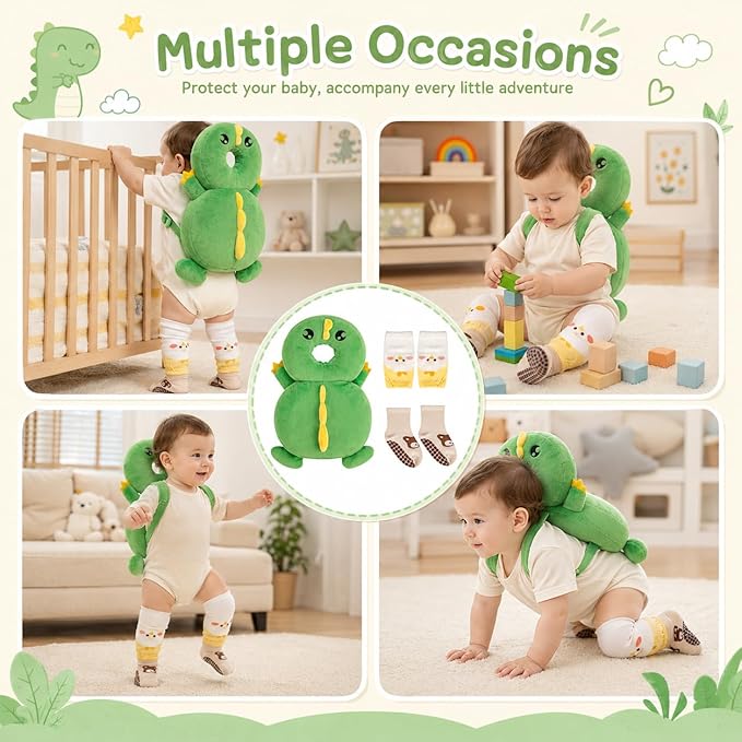 Baby Walker Head Protector BackpackToddler Adjustable Baby Head Protection Backpack (Style v)