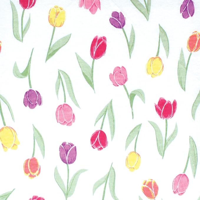 Hudson Baby Unisex Baby Changing Pad Cover, Spring Tulips, One Size
