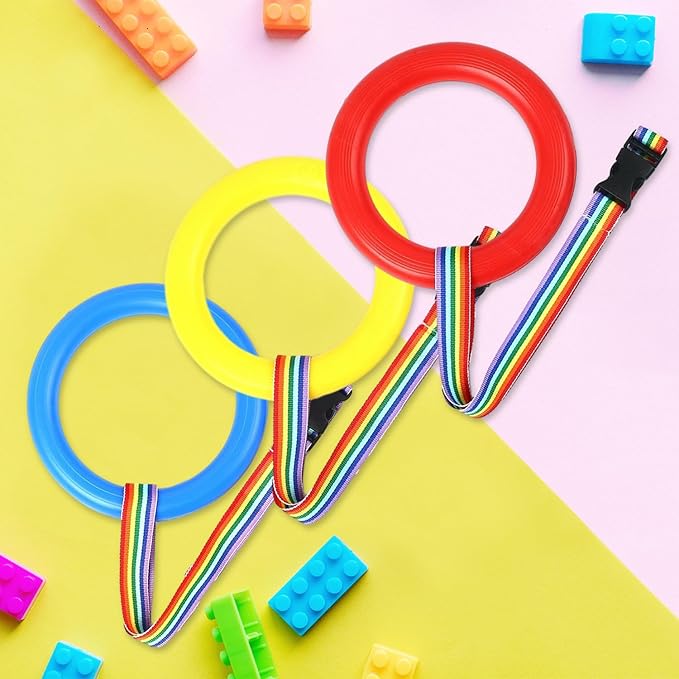 Safety Walking Rope, Toddlers Walking Rope for Preschool, Colorful Walking Rope Detachable Transition Rope, Preschool Walking Rope for Daycare School Kids (24 Ring)