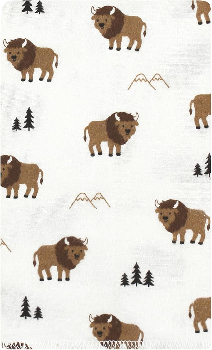Luvable Friends Hudson Baby Flannel Burp Cloths 10pk, Buffalos