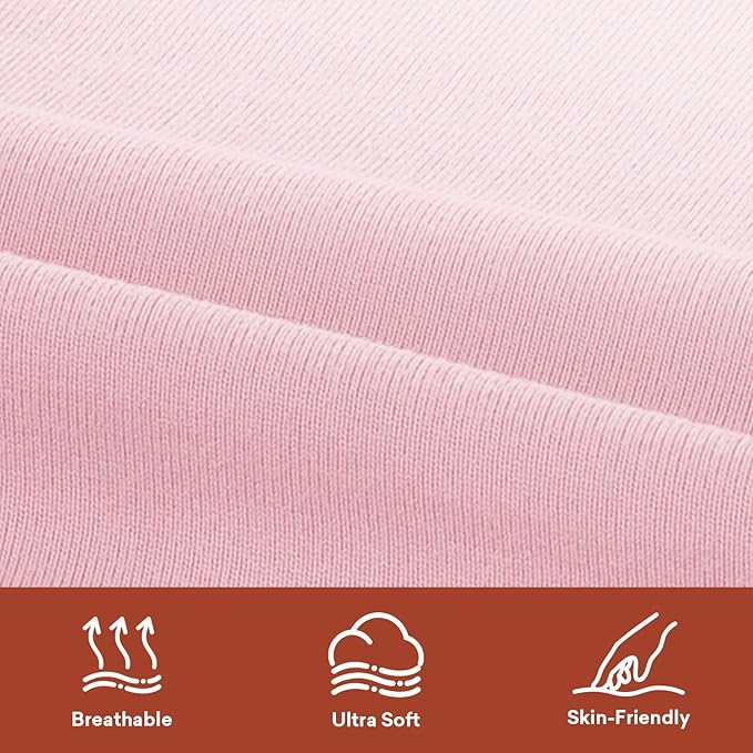 Nursing Pillow Cover 2-Pack, Fits Wrap-Around U-Shaped Nursing Support Pillows (22 x 16 x 5 in), Soft & Breathable, Easy On/Off โ Covers Only