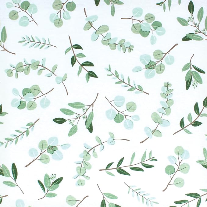 Hudson Baby Unisex Baby Changing Pad Cover, Eucalyptus, One Size