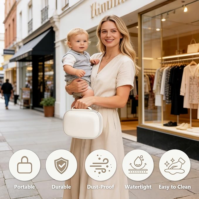 Breast Pump Carrying Case for Momcozy & Willow,Wearable Breast Pump Bag for eufy Security/Paruu/OTEEIDA/Nuliie/Medela and More Hands Free Breast Pump Travel Pumping Bag with Waterproof Removable Tray