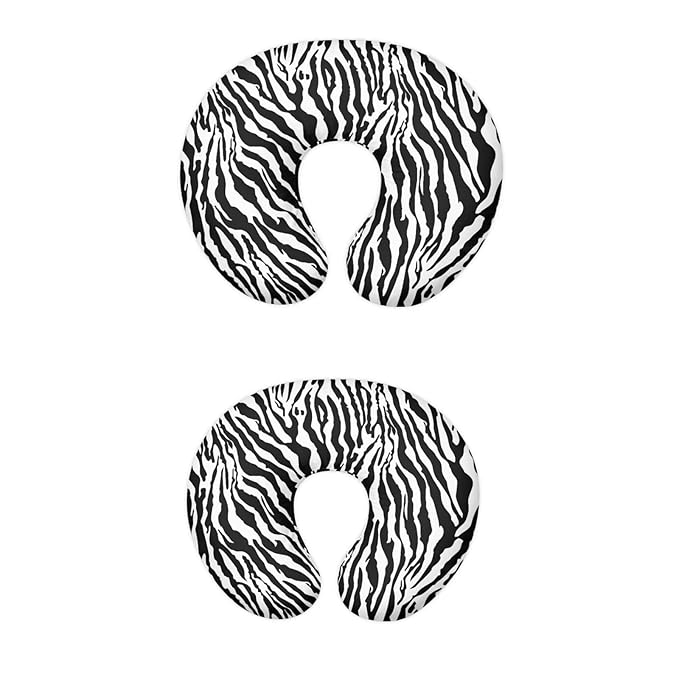 Classic Zebra Stripes Nursing Pillow Cover for Baby Boy Girl Breastfeeding Slipcover Infant Newborn Nursery Bottle Pillowcase Lightweight and Easy to Clean